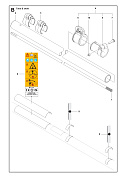 Запчасти вал TUBE SHAFT Husqvarna 143R II