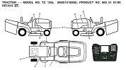 Деталировка наклейки DECALS Husqvarna TC 138L 96051018900