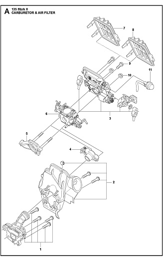 Карбюратор CARBURETOR	135 Mark II