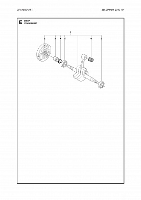 Коленвал CRANKSHAFT 365SP