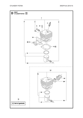 Цилиндр поршень CYLINDER PISTON 365SP
