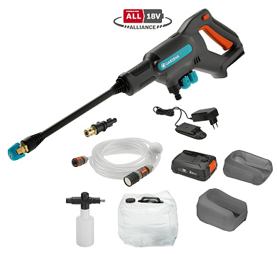 Мойка высокого давления аккумуляторная AquaClean Li-18 Premium Set