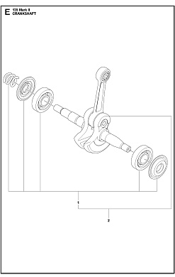 Коленвал CRANKSHAFT  135 Mark II