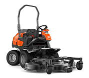 Райдер Husqvarna P 525D (Kubota D1105, дизель, 1123 см3, 88 Н.м., 3 цилиндра, гидростатическая трансмиссия Kanzaki KTM 23, гидроусилитель руля, 4х4), дека - аксессуар