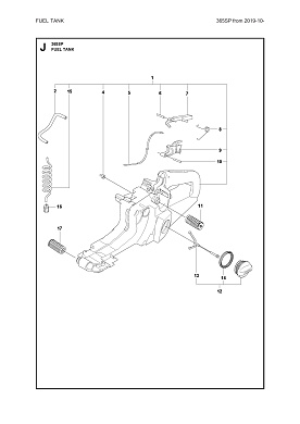 Топливный бак FUEL TANK 365SP