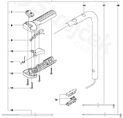 Рукоятка с тросом в сборе правая 365H
