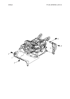 Запчасти защита SHIELD Husqvarna TF230 9670678-01